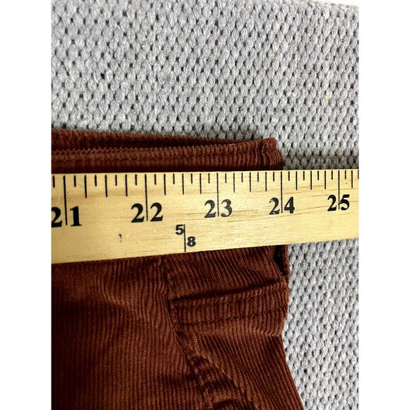 Old Navy Sky-Hi Rise Corduroy Pants Womens 48"X34" Burnt Orange Wide Leg Stretch - Picture 10 of 15